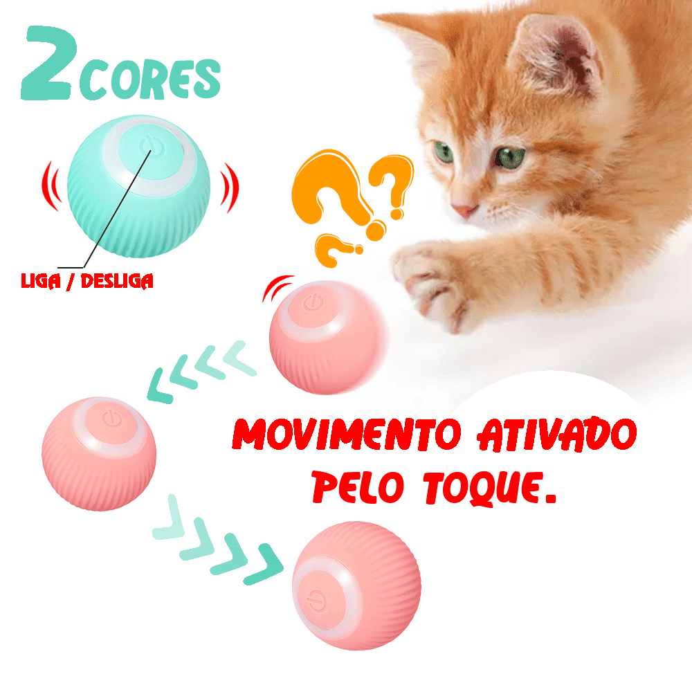 Brinquedo Bola Inteligente Elétrica para Gatos - AccoBall - AccoPet