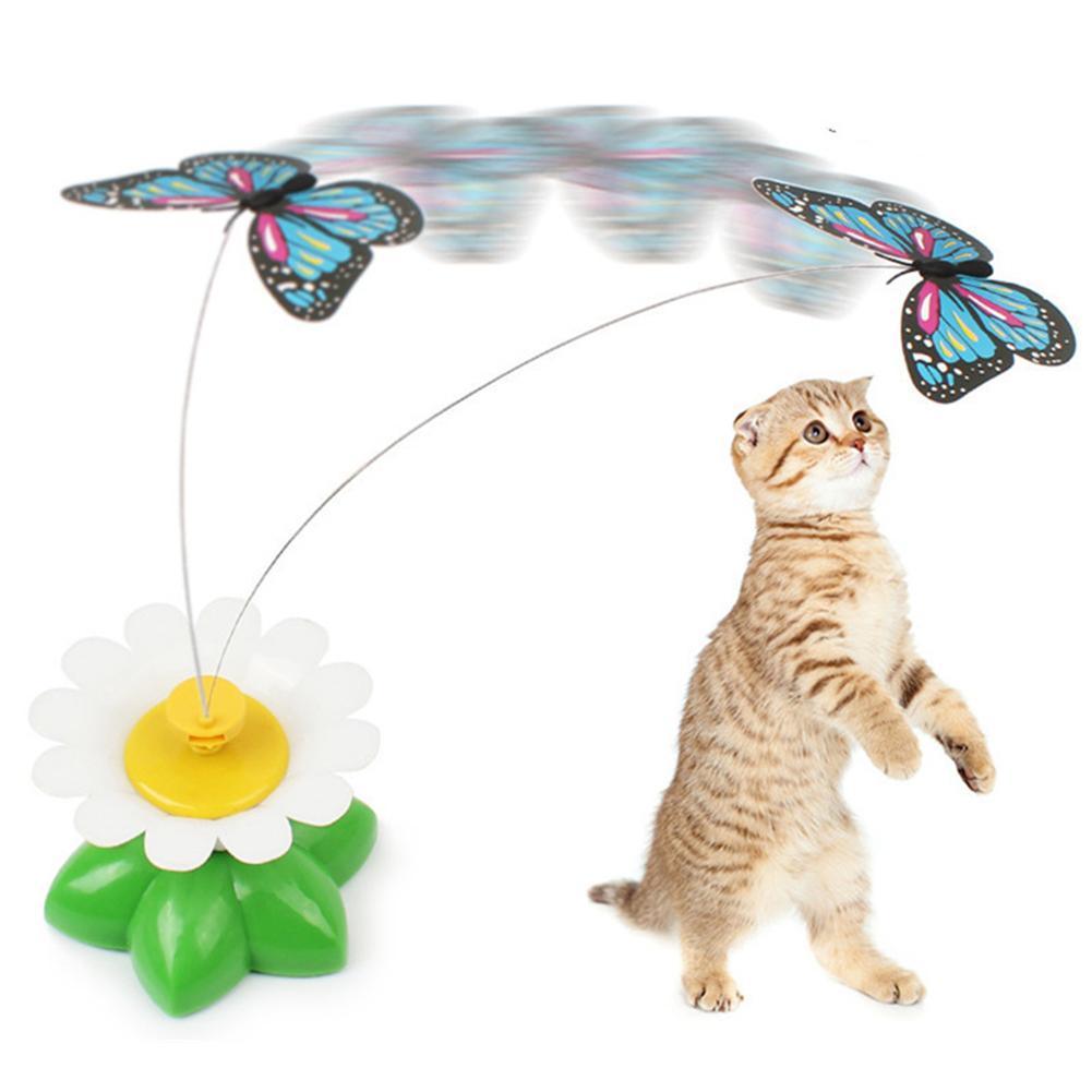 Brinquedo Borboleta Elétrica Rotativa para Gatos - AccoPet