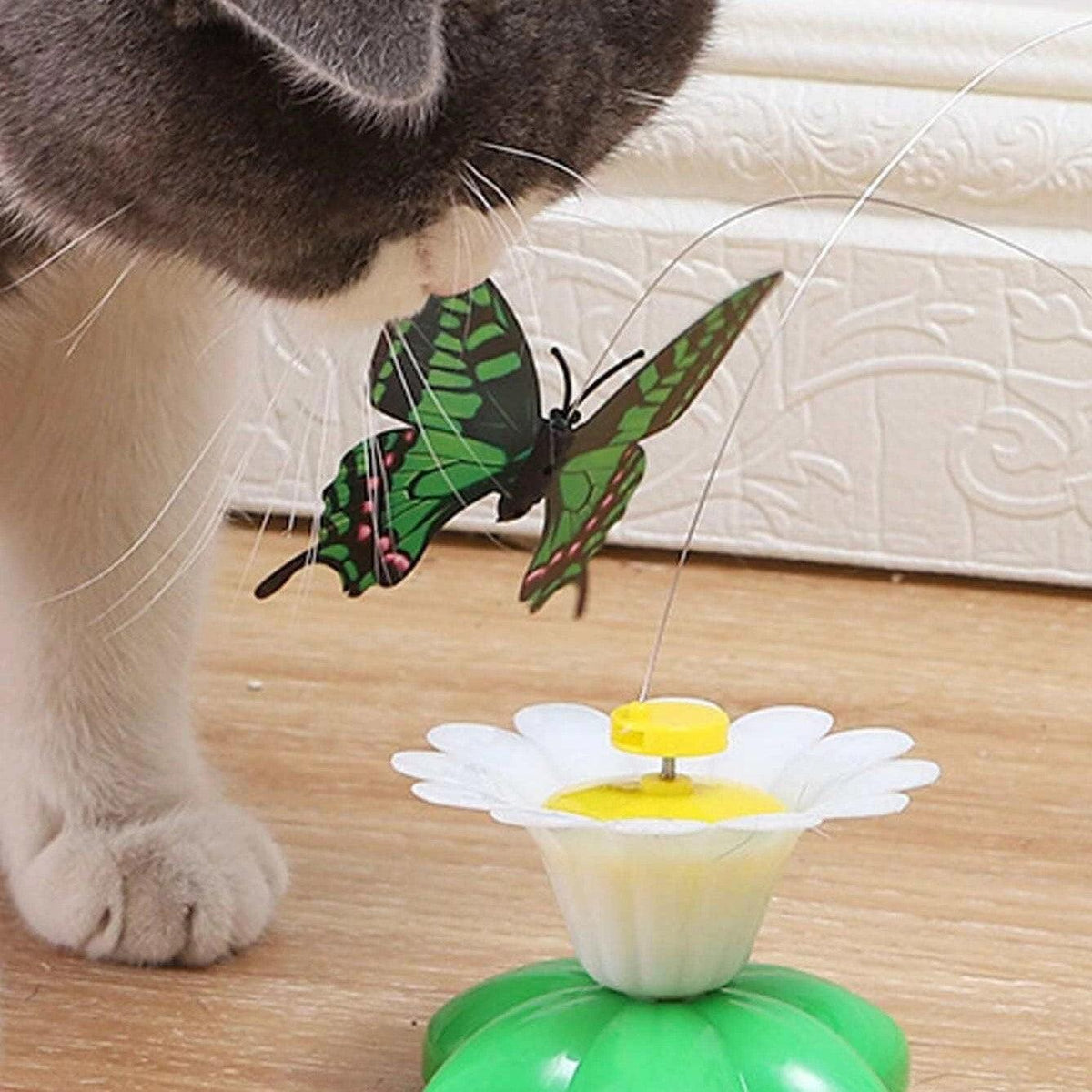 Brinquedo Borboleta Elétrica Rotativa para Gatos - AccoPet