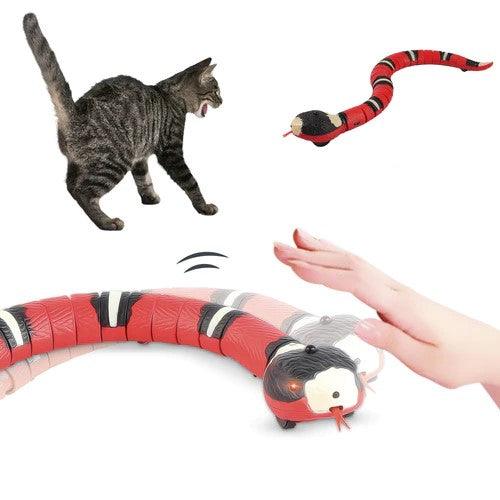 Brinquedo Cobra Inteligente Recarregável Elétrica para Gatos - AccoPet