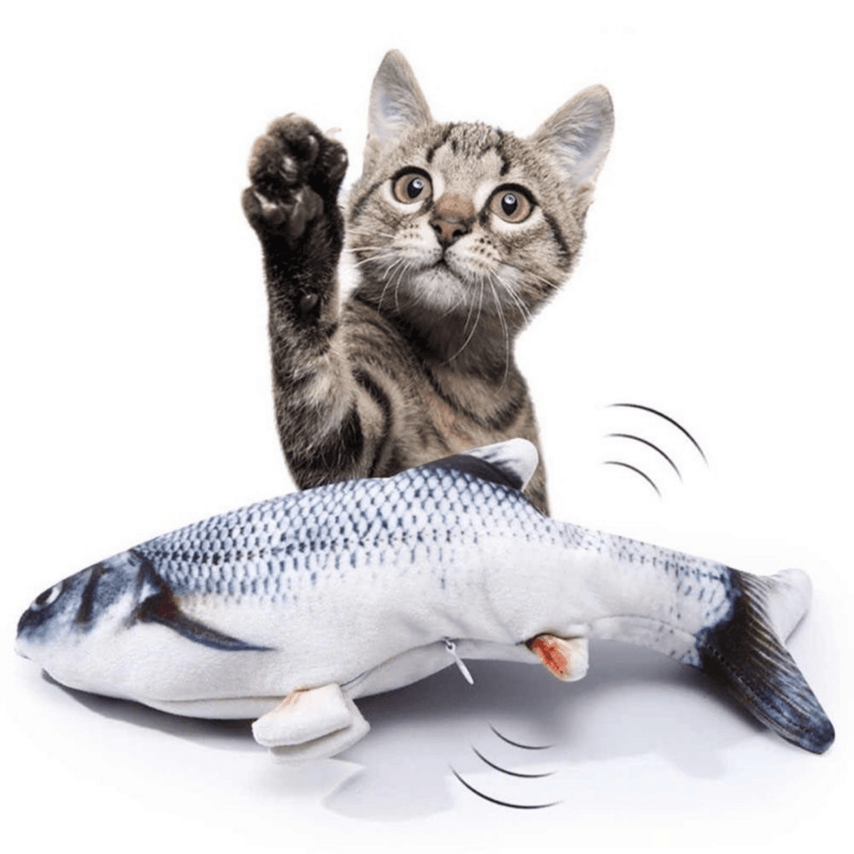 Brinquedo Peixe Elétrico Recarregável para Gatos - AccoPet