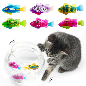 Brinquedo Peixe Robô Nadador para Gatos - AccoPet