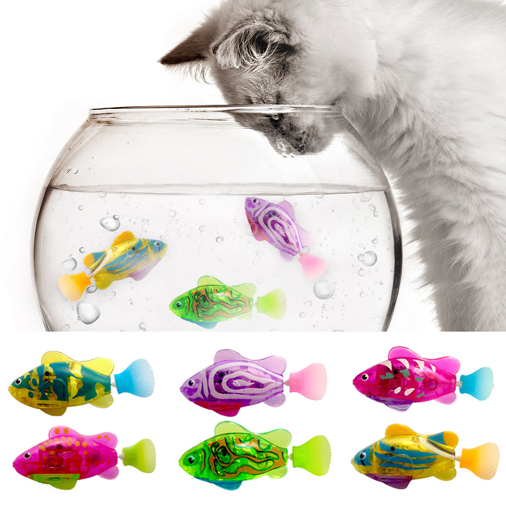 Brinquedo Peixe Robô Nadador para Gatos - AccoPet