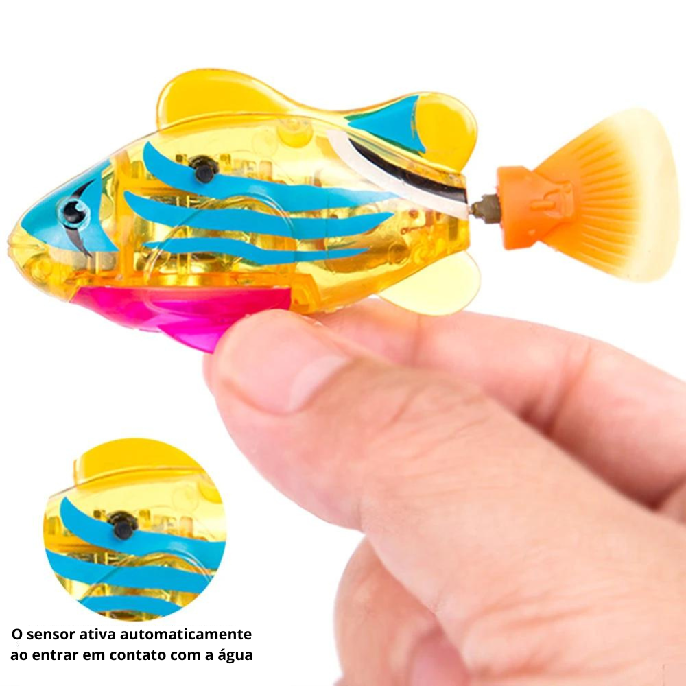 Brinquedo Peixe Robô Nadador para Gatos - AccoPet