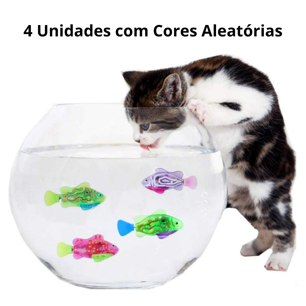 Brinquedo Peixe Robô Nadador para Gatos - AccoPet