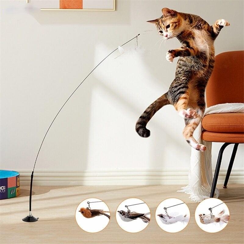 Brinquedo Vara com Ventosa para Gatos - AccoPet