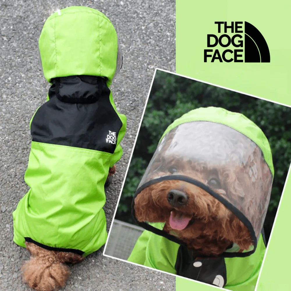 Capa de Chuva The Dog Face com Capuz Transparente para Cães - AccoPet