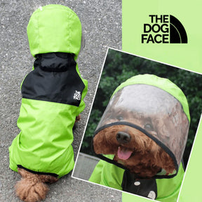 Capa de Chuva The Dog Face com Capuz Transparente para Cães - AccoPet