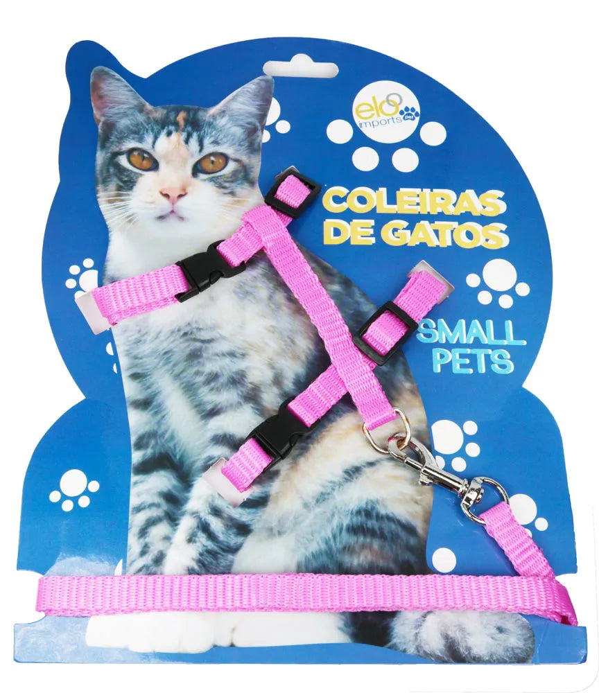 Coleira com Guia para Gatos - AccoPet