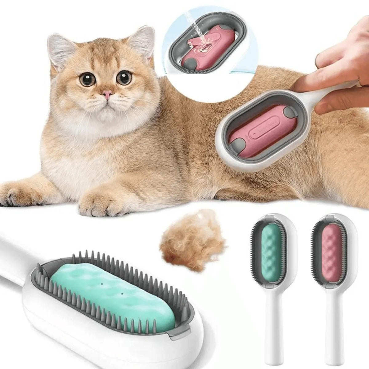 Escova Multifuncional com Água para Pets - AccoPet